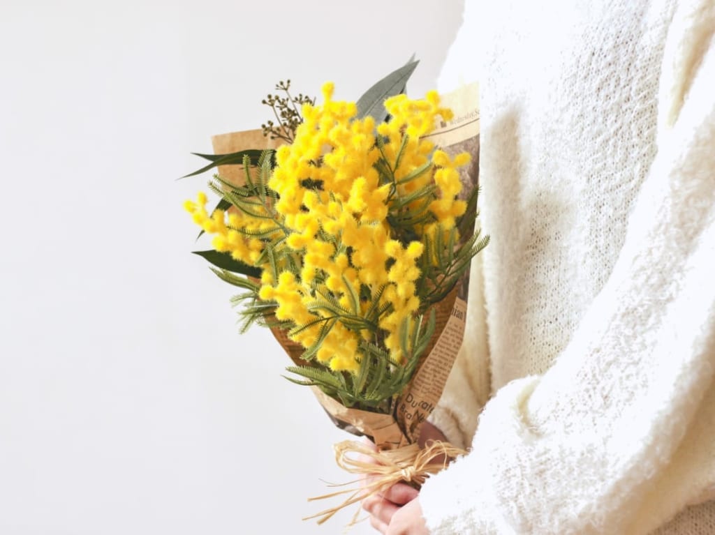 ミモザ花束